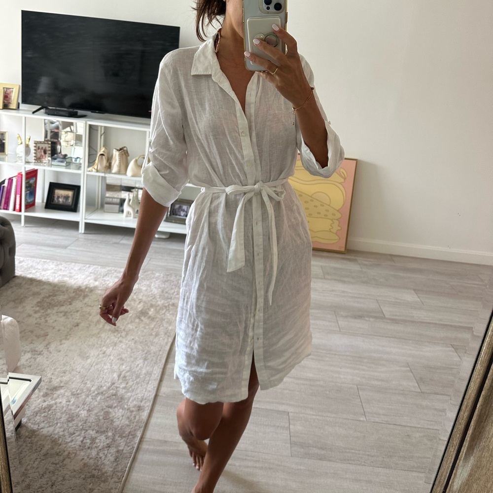 J McLaughlin linen dress small